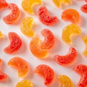 bonbons en gélatine en forme de lune