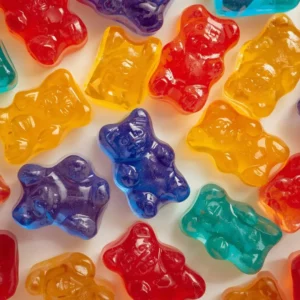 bonbons en gélatine en forme de nounours